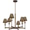 Quoizel Cross Chandelier 6 Lights Statuary Bronze CRO5026SU - alternate 2